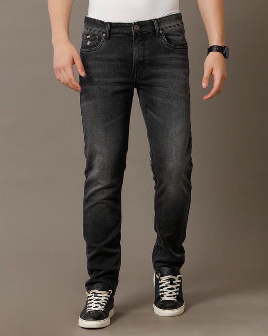Double Two Slim Fit Black Jeans