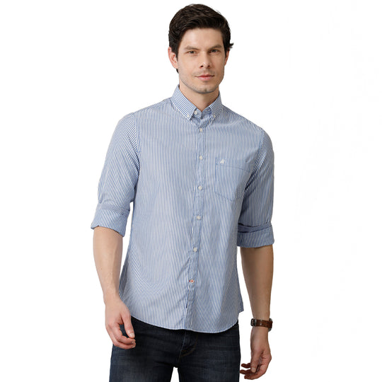 Blue Stripe Casual Shirt