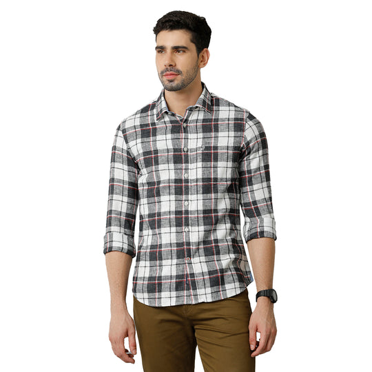 Grey Checks Casual Shirt