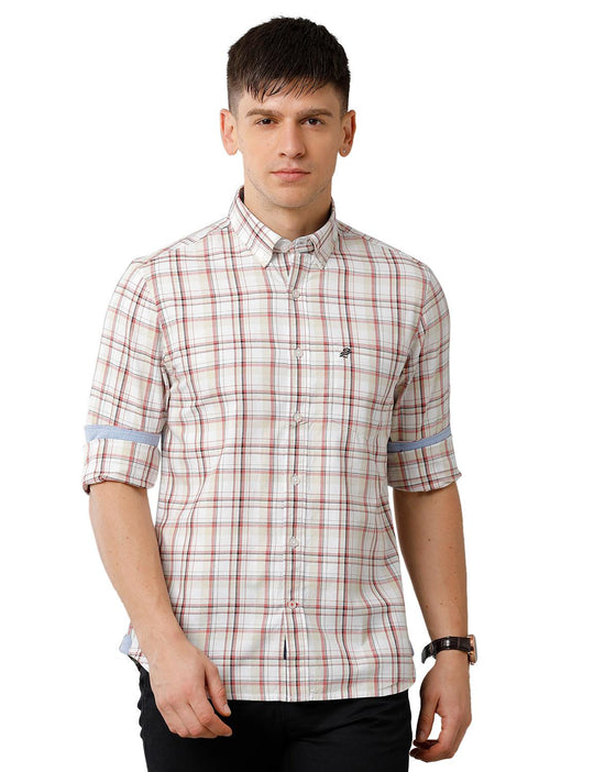 Double Two Men Multi Checks Casual Shirt