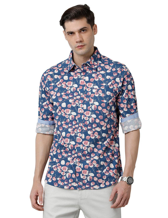 Multicolor Printed Slim Fit Shirt