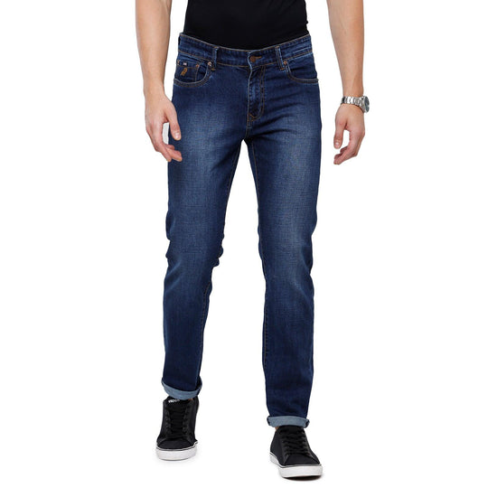 Blue Solid Jeans Slim Fit