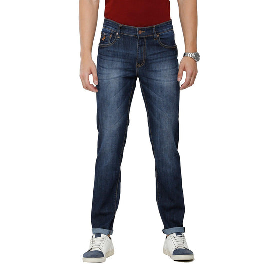 Blue Solid Jeans Slim Fit