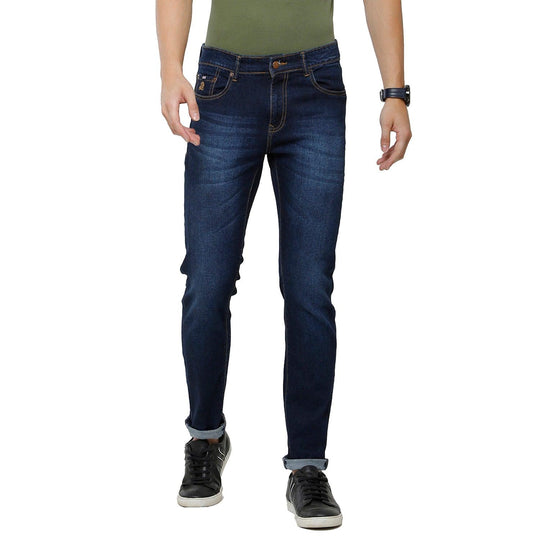 Blue Solid Jeans Slim Fit