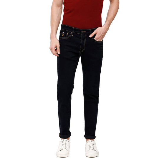 Blue Solid Jeans Slim Fit