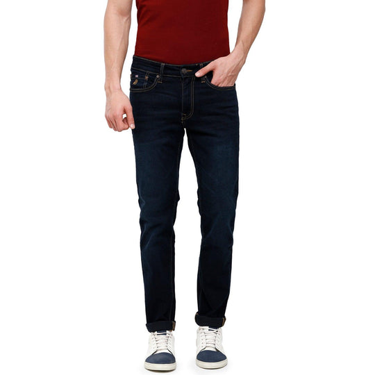 Blue Solid Jeans Slim Fit