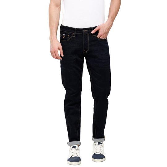 Blue Solid Jeans Slim Fit