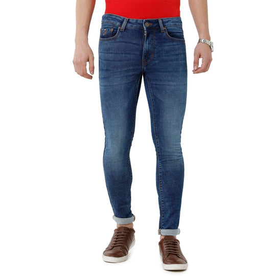 Blue Solid Jeans Slim Fit