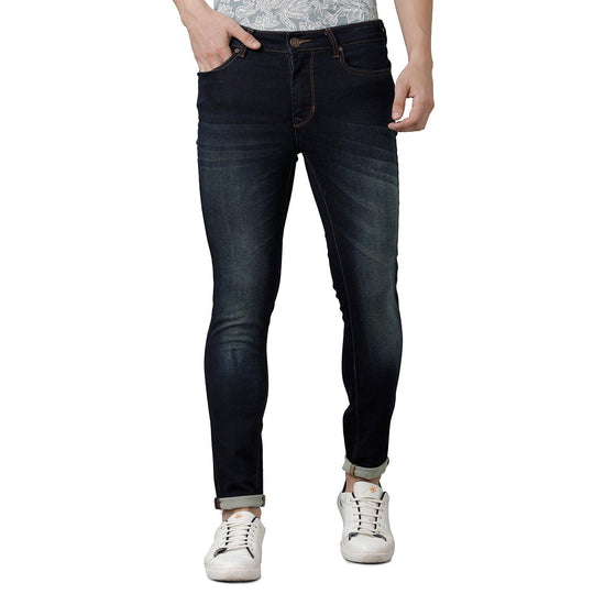 Blue Solid Jeans Lean Fit