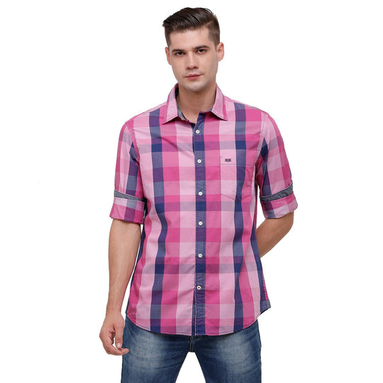 Multi Checks Casual Shirt Slim Fit