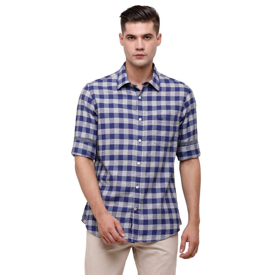 Multi Checks Casual Shirt Slim Fit