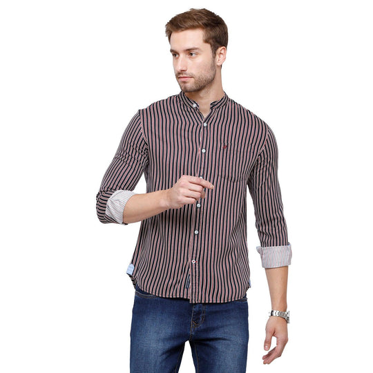 Red Stripes Casual Shirt Slim Fit