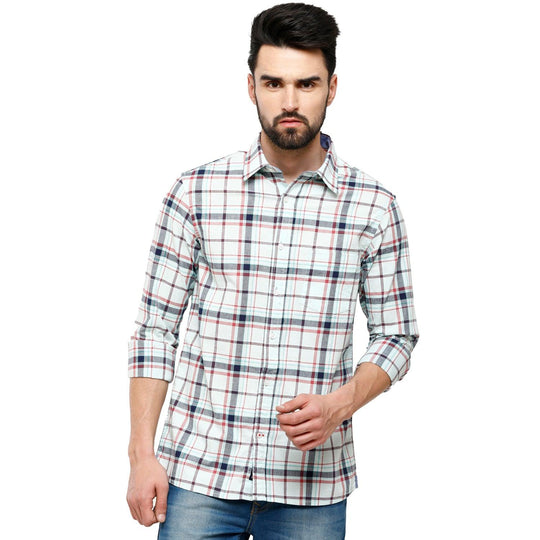 Multi Checks Casual Shirt Slim Fit