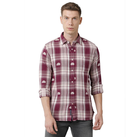 Multi Checks Casual Shirt Slim Fit