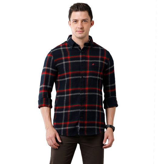Multi Checks Casual Shirt Slim Fit