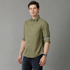 Load image into Gallery viewer, Olive Solid Casual Shirt