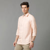 Peach Structure Casual Shirt