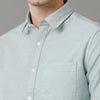 Mint Green Solid Casual Shirt