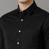 Black Solid Casual Shirt