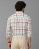 Peach Oxford Checks Shirt