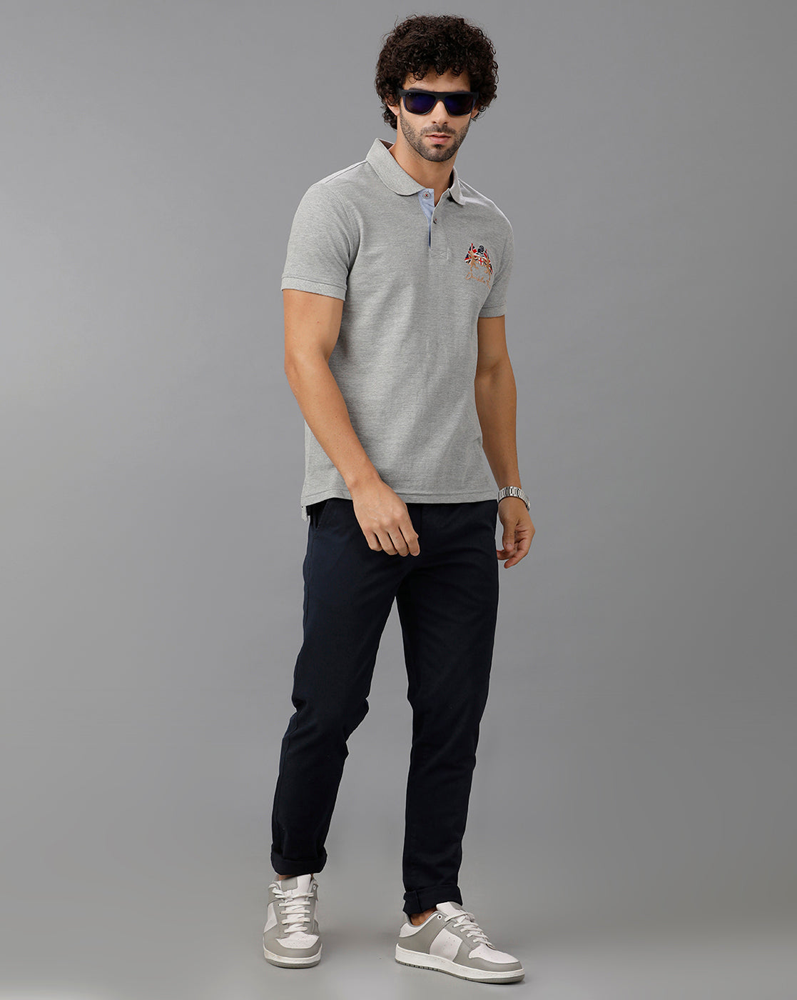 Grey Future Classic Solid Polo T-Shirts