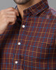 Maroon Oxford Checks Shirt