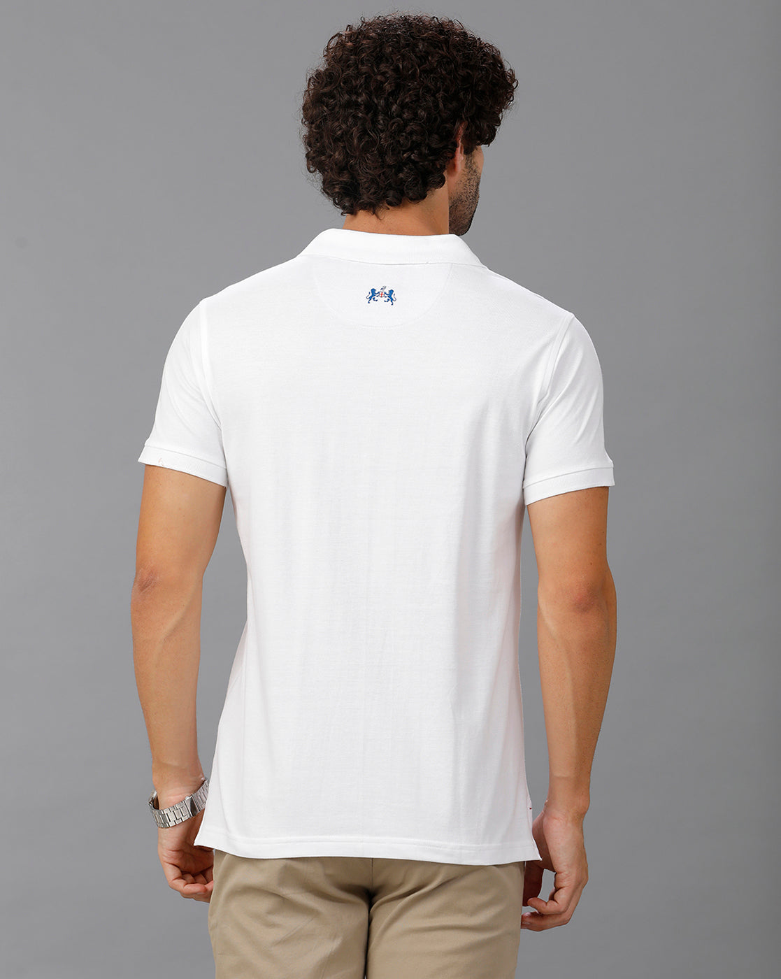 White Future Classic Solid Polo T-Shirts