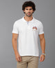 White Future Classic Solid Polo T-Shirts