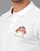 White Future Classic Solid Polo T-Shirts