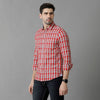 Red Checks Cotton Shirt