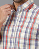 Blue Checks Plain Weave Shirt