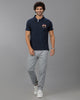 Navy Blue Future Classic Solid Polo T-Shirts