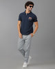 Navy Blue Future Classic Solid Polo T-Shirts