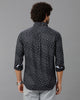 Black Printed Cotton Shirt