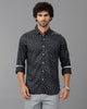 Black Printed Cotton Shirt