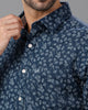 Blue Printed Cotton Shirt