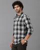 Grey Waffle Checks Shirt