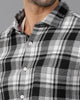 Grey Waffle Checks Shirt