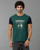 Green Fashion Printed Cotton Crew Neck T-Shirt