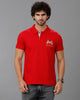 Red Future Classic Solid Polo T-Shirts