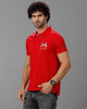 Red Future Classic Solid Polo T-Shirts