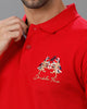 Red Future Classic Solid Polo T-Shirts