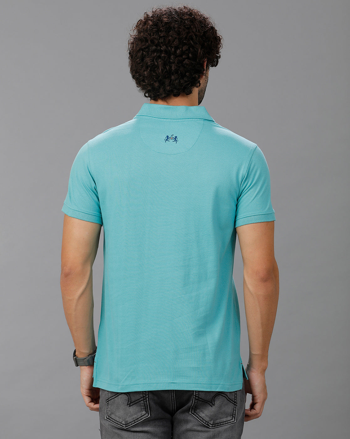 Blue Future Classic Solid Polo T-Shirts