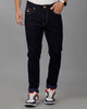 Double Two Knitted Dobby Solid Blue Denim