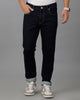 Knitted Dobby Solid Dark Blue Denim