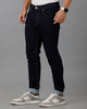 Knitted Dobby Solid Dark Blue Denim