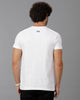 White Fashion Printed Cotton Crew Neck T-Shirt