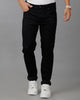 Double Two Knitted Dobby Solid Black Denim