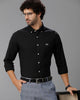 Black Oxford Lycra Solid Cotton Shirt