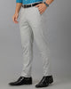 Light Grey Formal Stripe Cotton Lycra Trouser